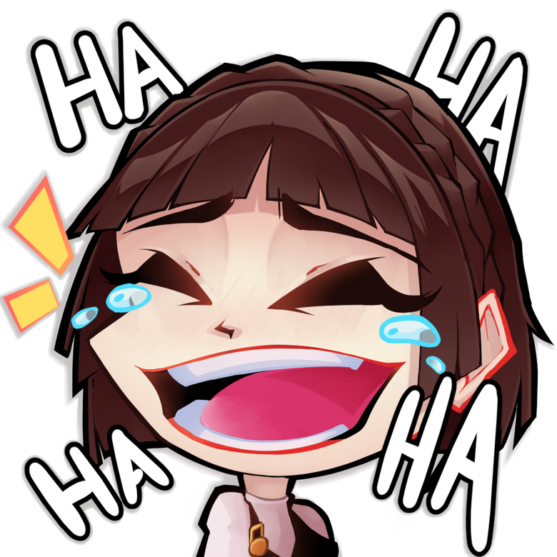 Makoto laughing emote